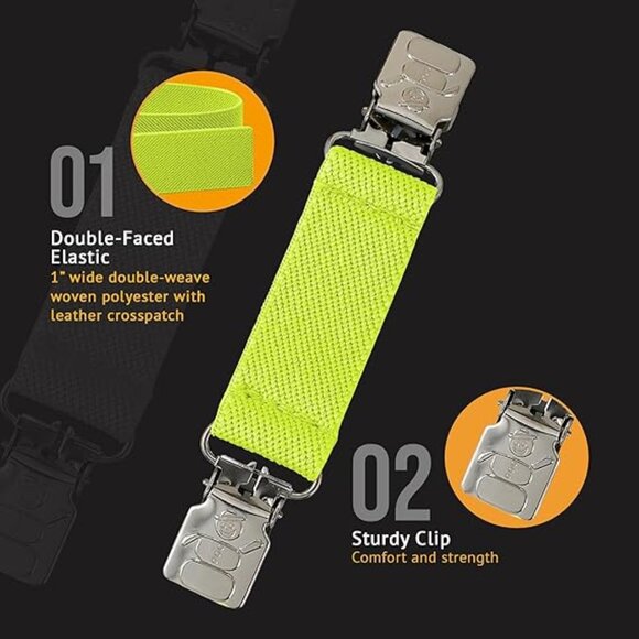 Hold’Em Mitten Glove Clips for Toddler & Kids Extra Tight Grip - Lemon Yellow - Picture 3 of 6